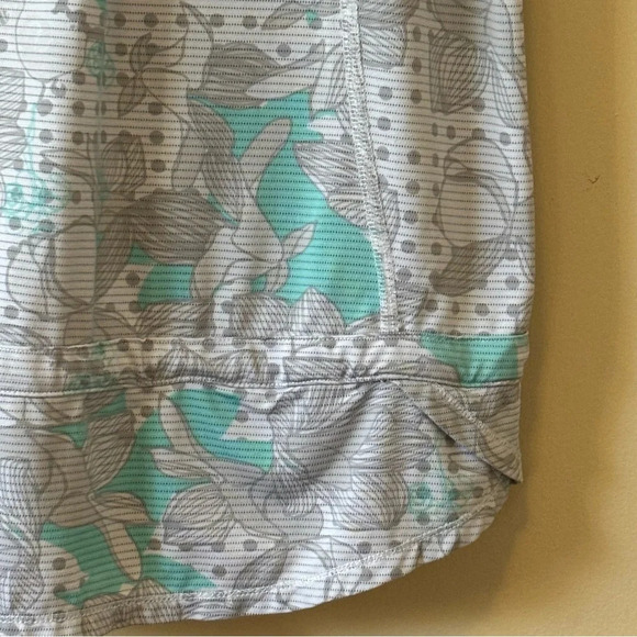 Lululemon| $15| Vintage Racerback Lagoon Checkmate Drawstring Tunic Tank Sz 6 - Picture 3 of 8